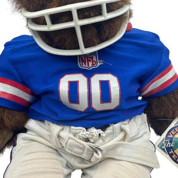 NFL Giants Teddy Bear With Helmet & Jersey By Vermont Teddy Bear Co. - Picture 5 of 9